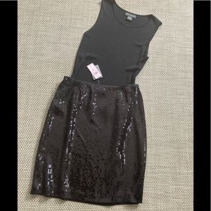 Gorgeous Ann Taylor black sequin skirt